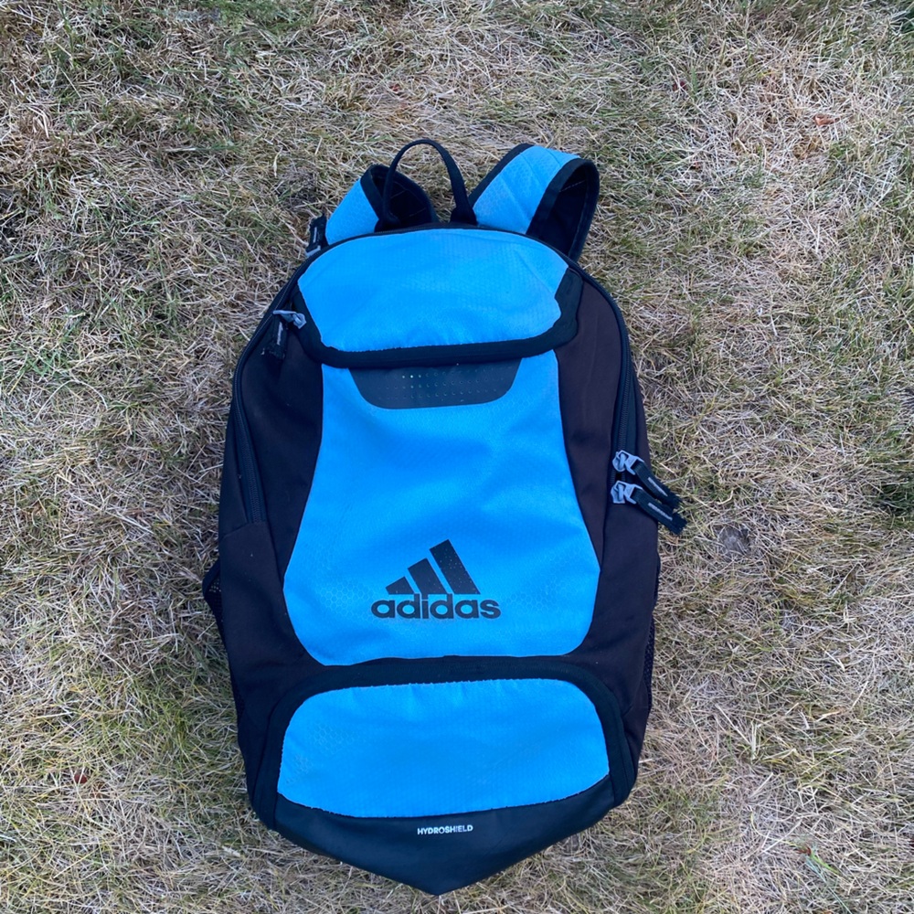 Adidas HydroShield Men’s Black and Blue Backpack